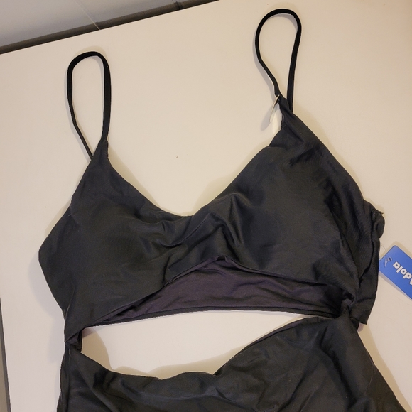 MISS ADOLA BLACK MONOKINI SIZE 12 NWT - Picture 2 of 7